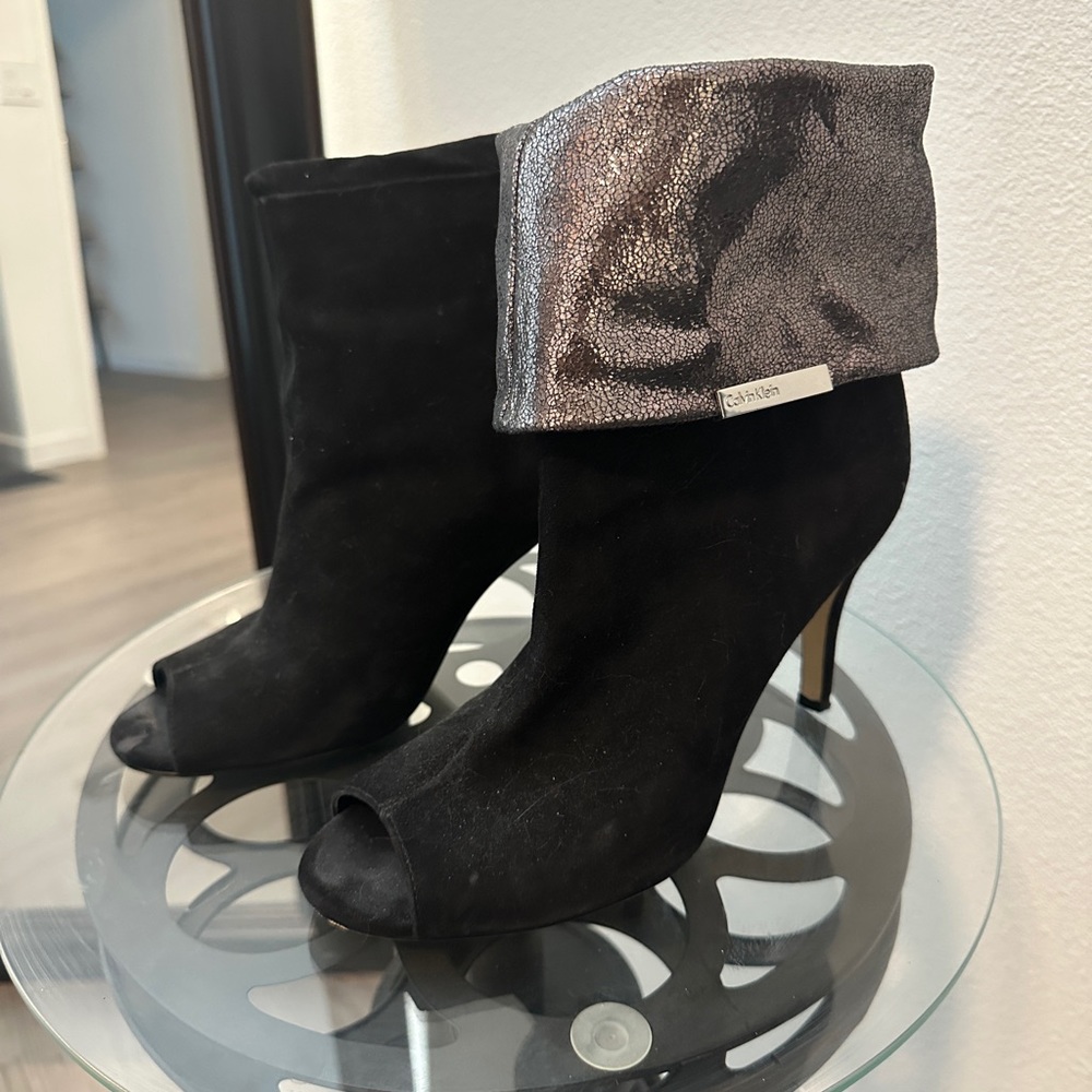 Calvin Klein open toe bootie